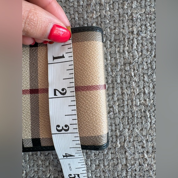 Burberry Nova Check Bifold Wallet Black Leather Authentic - Picture 10 of 16